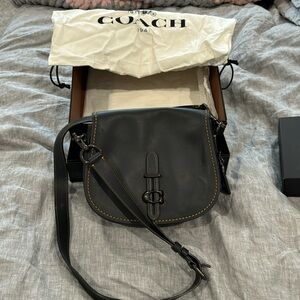 Coach leather saddle bag (box and dust bag)
